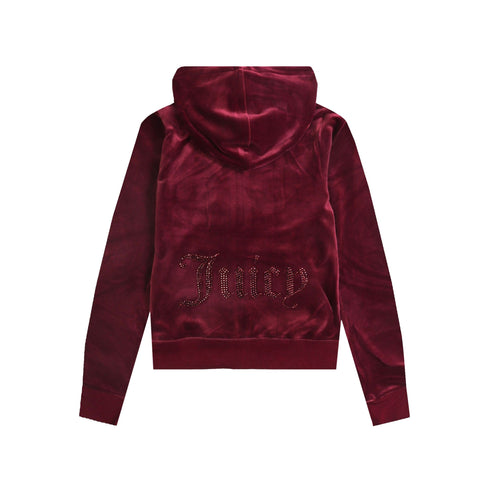 Juicy Couture Felpa con zip Felpa Donna logo strass in tono colore XS A24 - JUICY COUTUREVIJB80411WPF - J62C - XS - Francavilla Moda
